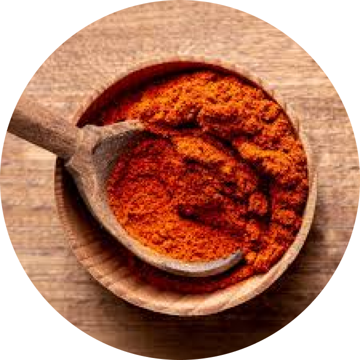 Imagem do tempero páprica de demosntração do sabor da batata